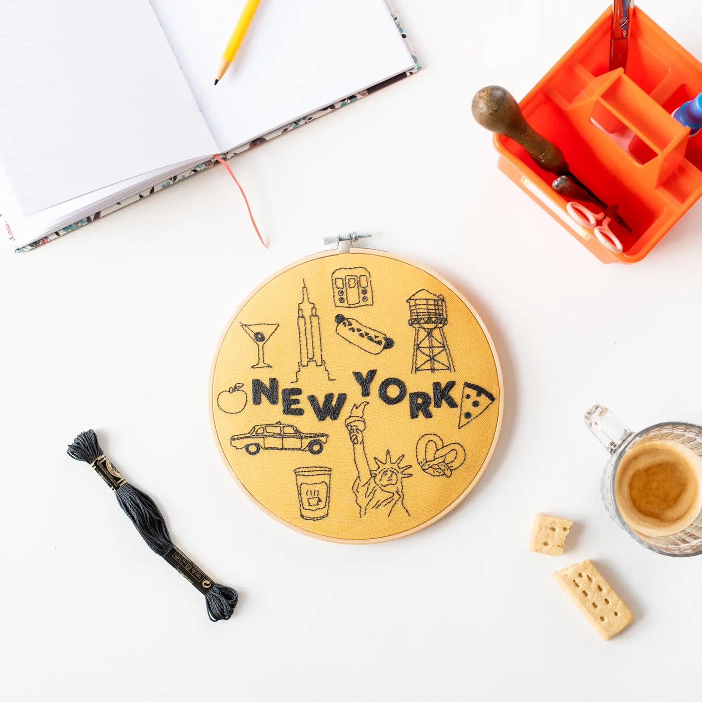 New York Icons Embroidery Kit