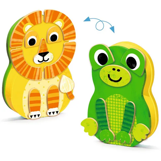 Zanimals Two-Sided Magnetic Animal Activity Tin