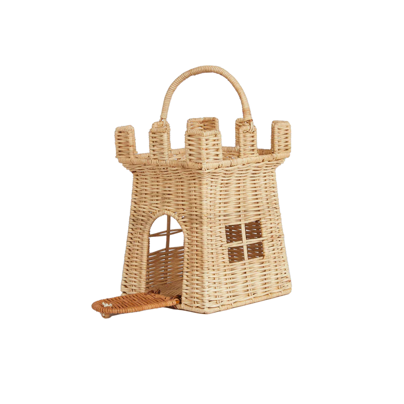 Rattan Castle Bag