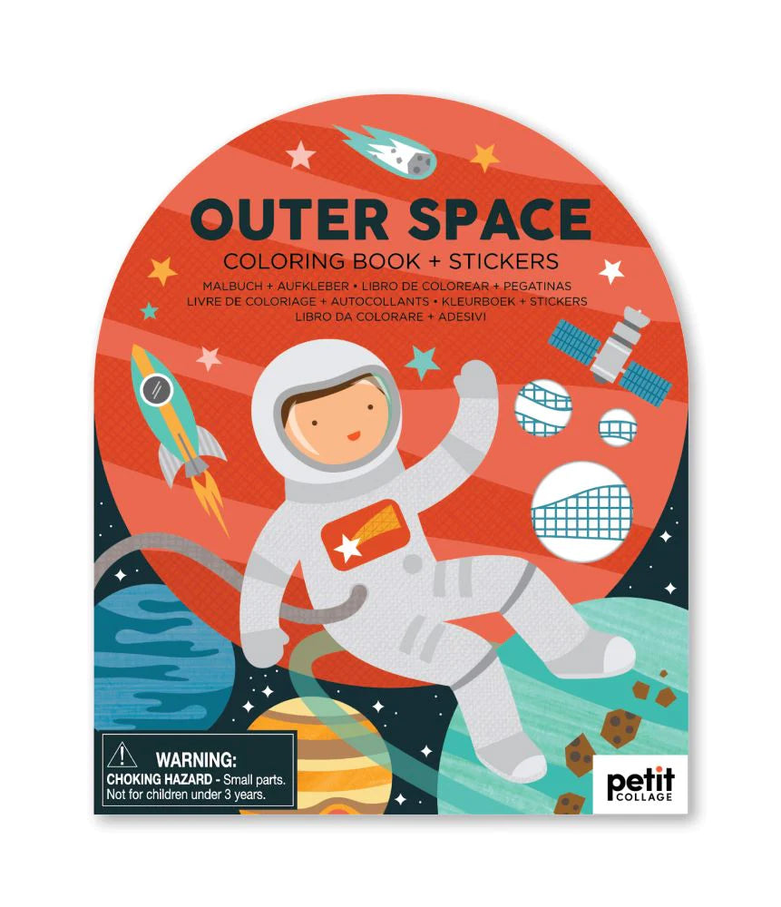 Coloring Book + Stickers | Outer Space