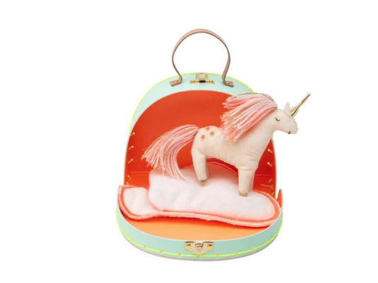 Unicorn Mini Suitcase Doll