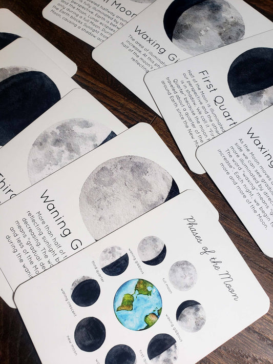 Moon Phases Flash Cards