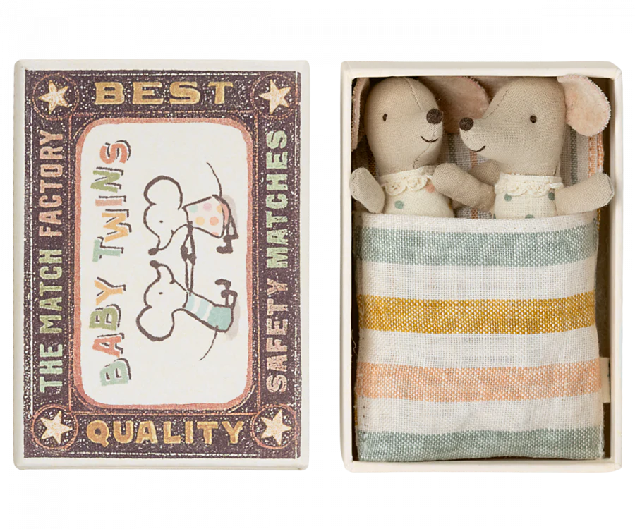 Twins Baby Mice In Matchbox