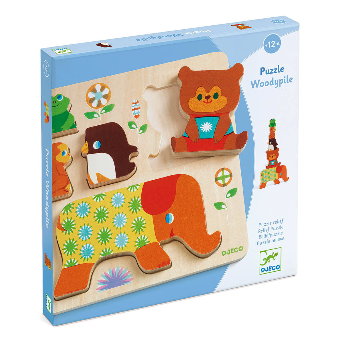 Woodypile Wooden Puzzle & Stacking Toy