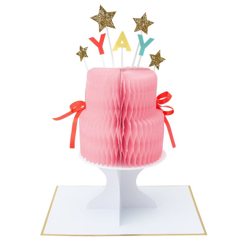 Yay! Cake Honeycomb Birthday Card