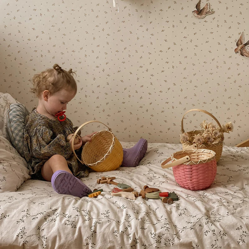 Blossom Basket Small | Raspberry