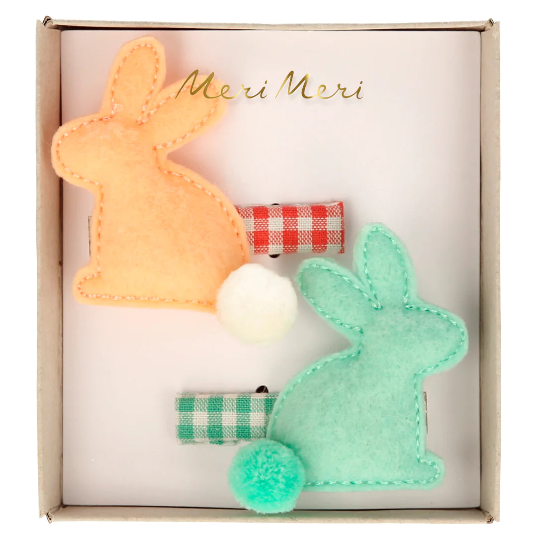 Felt Bunny Hair Clips