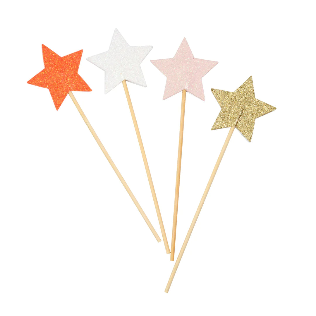 Glitter Star Wands | Pack of 8