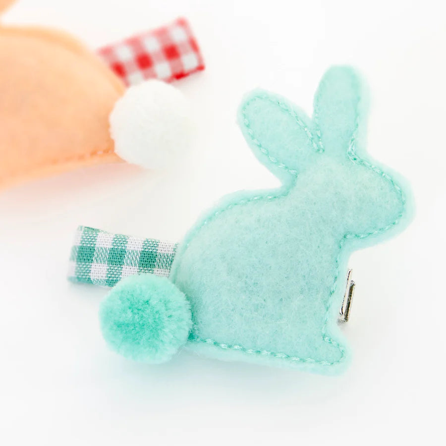 Felt Bunny Hair Clips