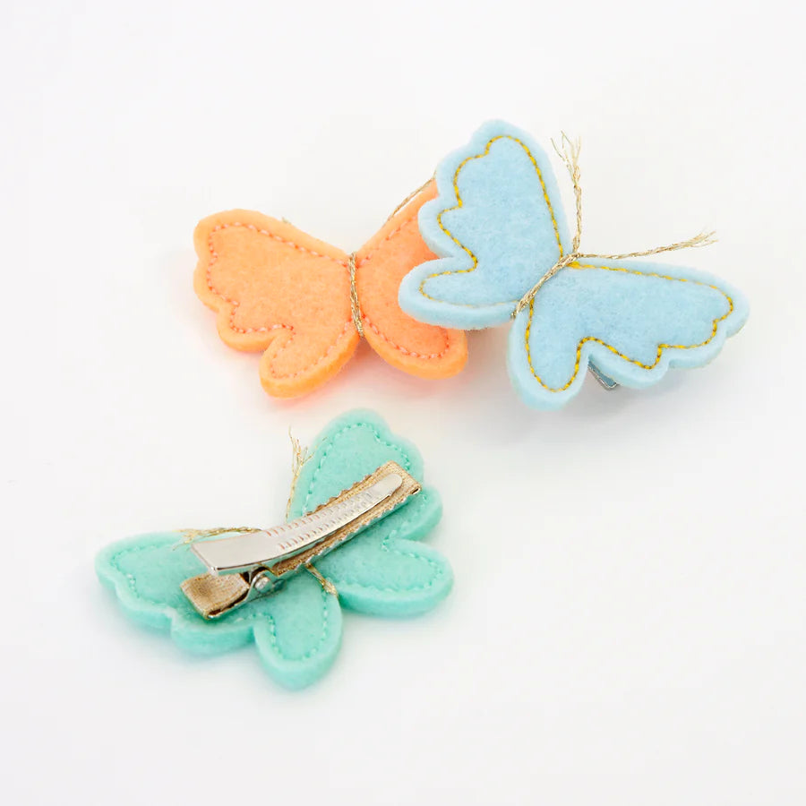 Felt Butterfly Hair Clips