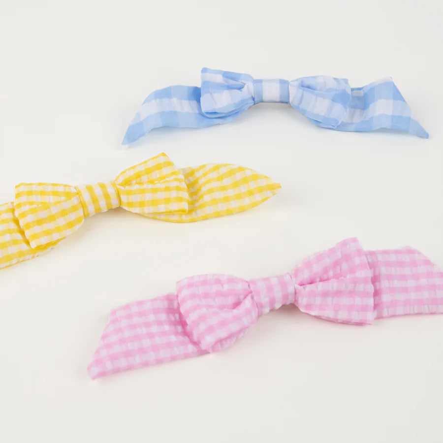 Gingham Hair Bows