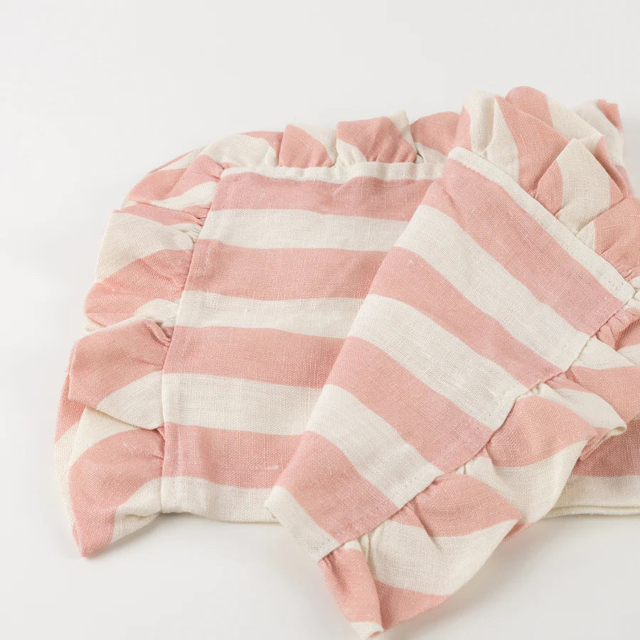 Stripe Ruffle Napkins | Pastels