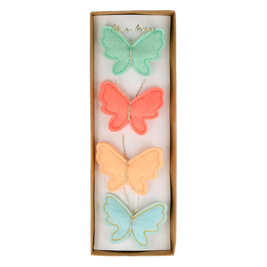 Felt Butterfly Hair Clips