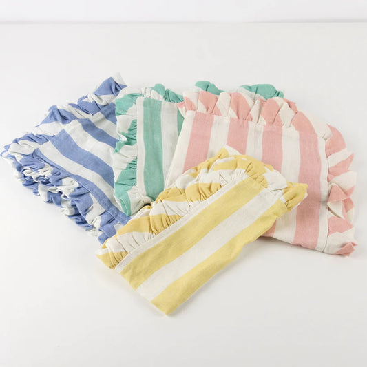 Stripe Ruffle Napkins | Pastels