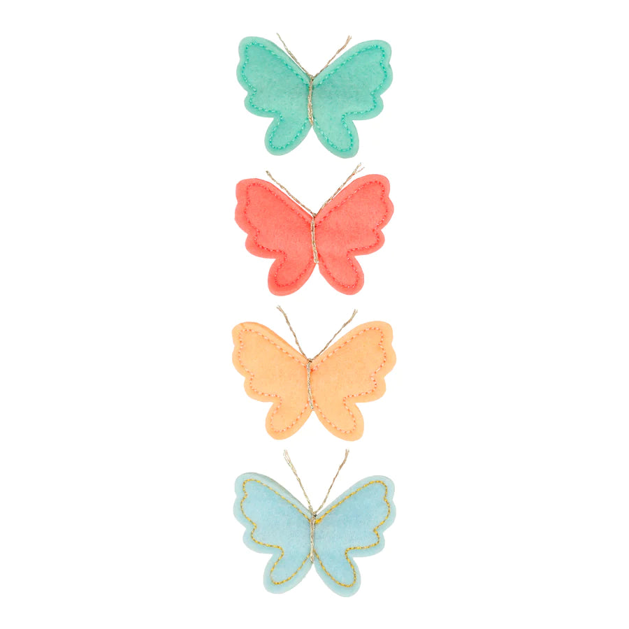 Felt Butterfly Hair Clips