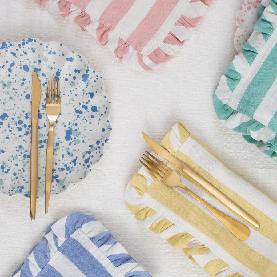 Stripe Ruffle Napkins | Pastels