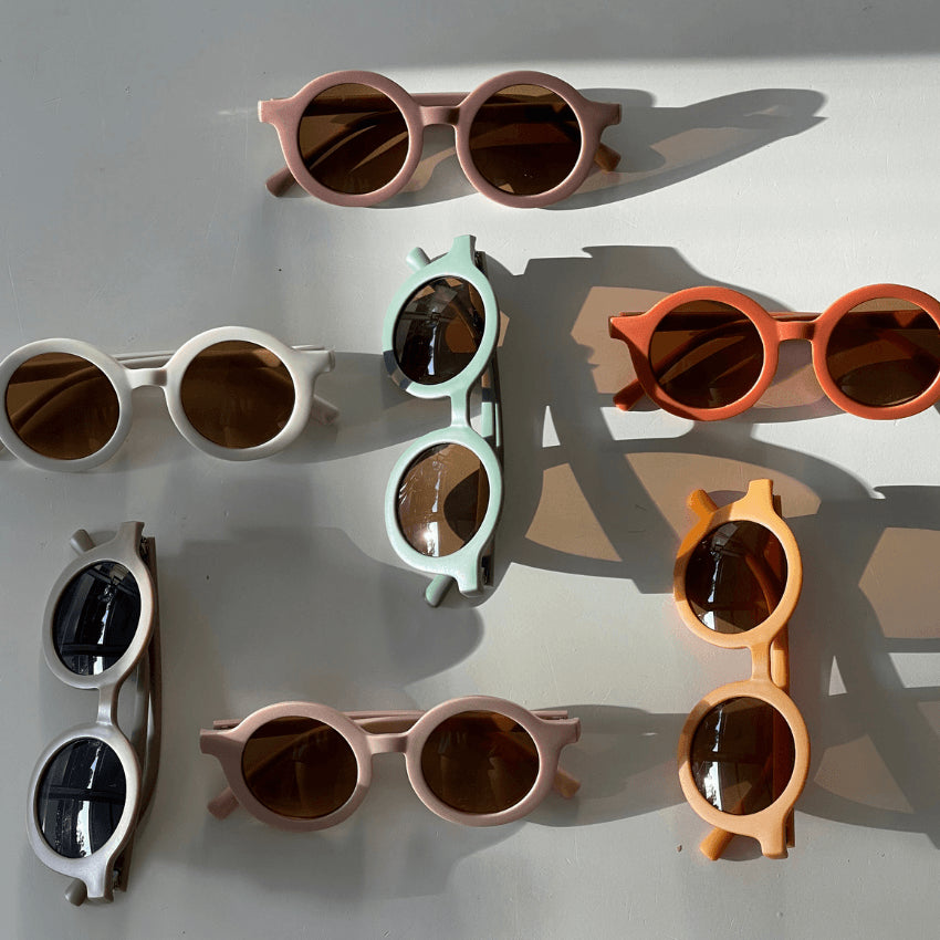 Kids Recycled Plastic Sunglasses in Fawn